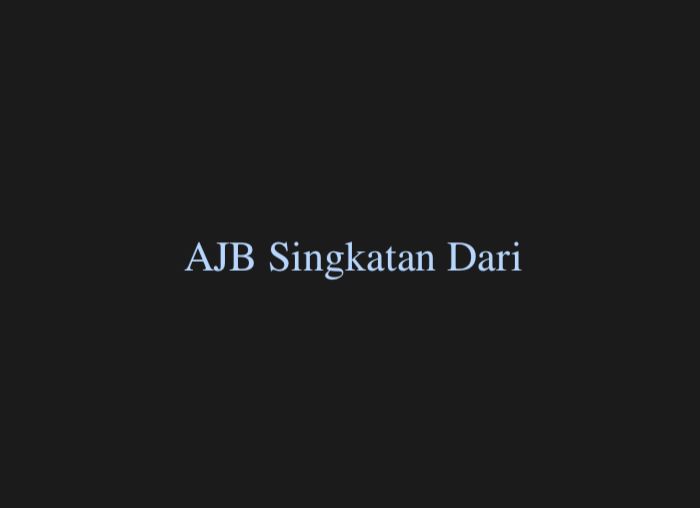 AJB Singkatan Dari