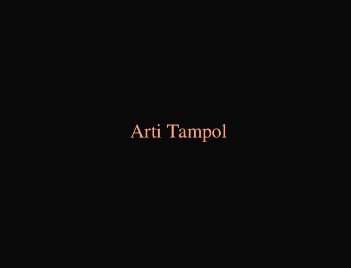 Arti Tampol