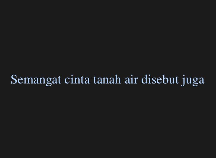 Semangat cinta tanah air disebut juga