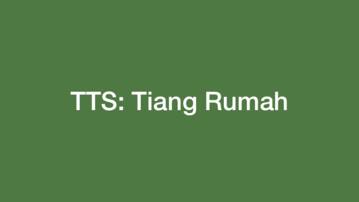 Tiang Rumah