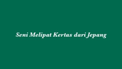 Seni Melipat Kertas dari Jepang