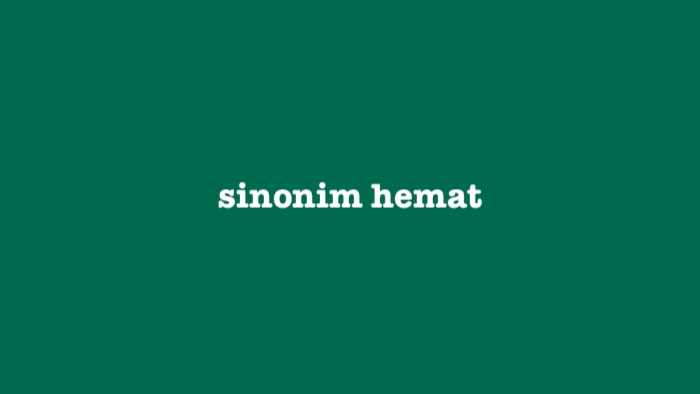 sinonim hemat