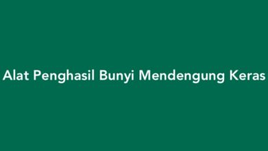 Alat Penghasil Bunyi Mendengung Keras