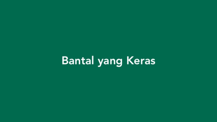 Bantal yang Keras