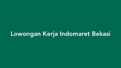 Lowongan Kerja Indomaret Bekasi