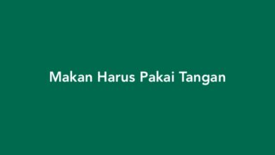 Makan Harus Pakai Tangan