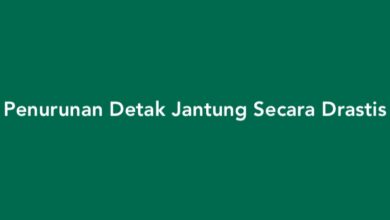 Penurunan Detak Jantung Secara Drastis