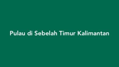 Pulau di Sebelah Timur Kalimantan