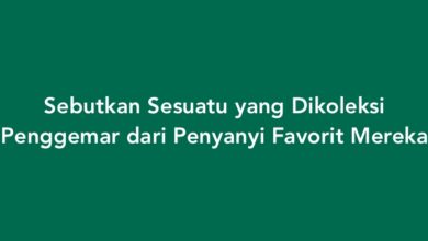 Sebutkan Sesuatu yang Dikoleksi Penggemar dari Penyanyi Favorit Mereka