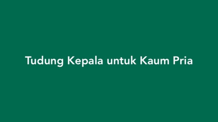 Tudung Kepala untuk Kaum Pria