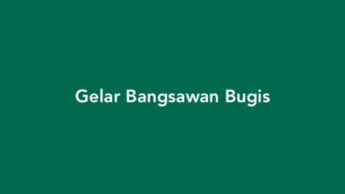 Gelar Bangsawan Bugis