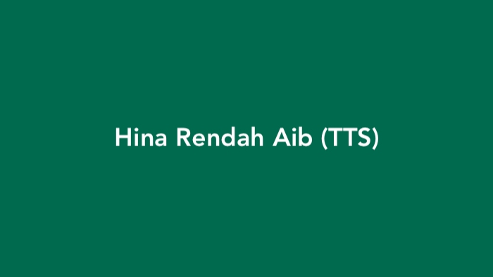 Hina Rendah Aib