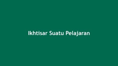 Ikhtisar Suatu Pelajaran