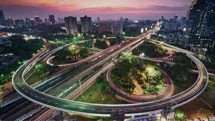 Jembatan Layang di Jakarta yang Berbentuk Bunga