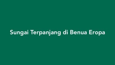 Sungai Terpanjang di Benua Eropa