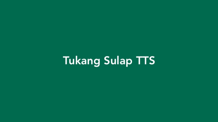 Tukang Sulap TTS