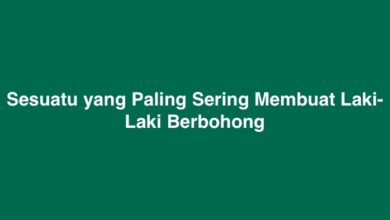 Sesuatu yang Paling Sering Membuat Laki-Laki Berbohong Tebakan