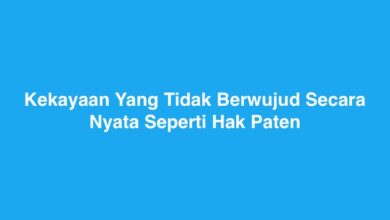 Kekayaan Yang Tidak Berwujud Secara Nyata Seperti Hak Paten