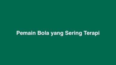 Pemain Bola yang Sering Terapi