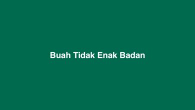 Buah Tidak Enak Badan