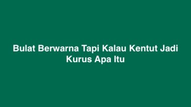 Bulat Berwarna Tapi Kalau Kentut Jadi Kurus Apa Itu