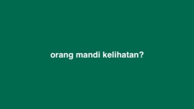 Orang Mandi Kelihatan 6 huruf