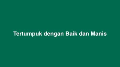 Tertumpuk dengan Baik dan Manis