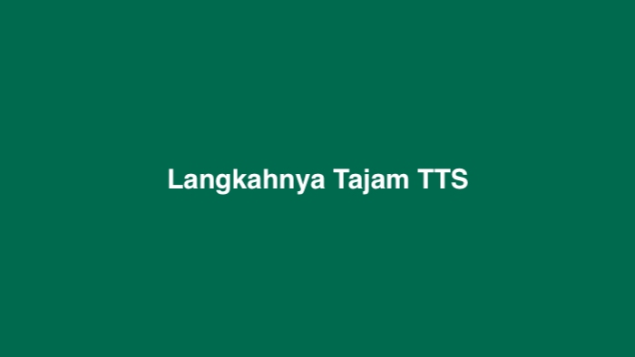 Langkahnya Tajam TTS