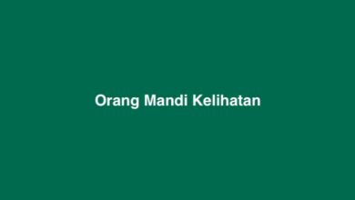 Orang Mandi Kelihatan