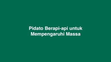 Pidato Berapi-api untuk Mempengaruhi Massa