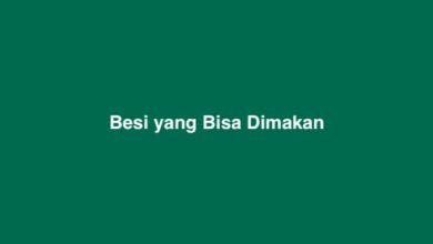 Besi yang Bisa Dimakan