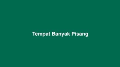 Tempat Banyak Pisang