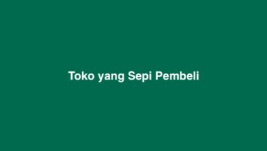 Toko yang Sepi Pembeli