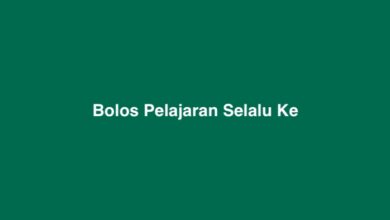 Bolos Pelajaran Selalu Ke