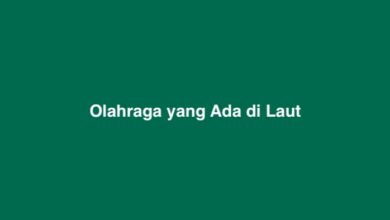 Olahraga yang Ada di Laut